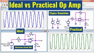 Comparing Ideal and Practical Op-Amp Behaviors Using LTSpice