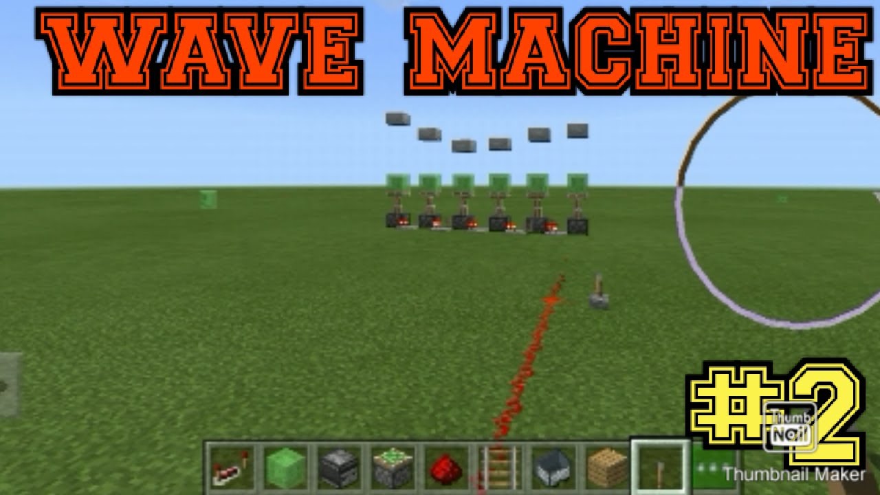 Wave machine in minecraft R.O.G Gamers - YouTube