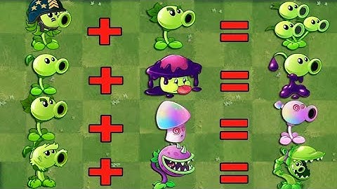 Pvz 2 Discovery - Every Pea Fusion & Evolution NOOB - PRO - HACKER - Who 