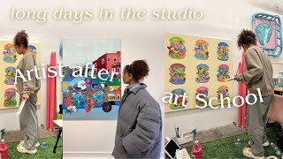 ART VLOG: Long days in the studio and completing a painting 🖼️