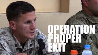 Cpl. Kyle Carpenter Attends Operation Proper Exit