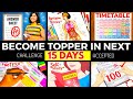 BECOME TOPPER IN NEXT 15 DAYS🔥| Secret Tips of Every Topper| Secret to Score Highest Marks in Exams!