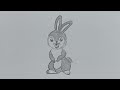 Rabbit drawing easy step by step | How to draw rabbit drawing with pencil color | @urmidrawing