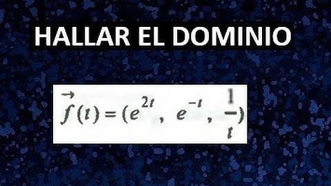 Dominio de funciones vectoriales de variable real ejemplo 2