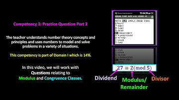 TExES 7-2 (235) Math Exam Competency 3: Practice Questions Part 2