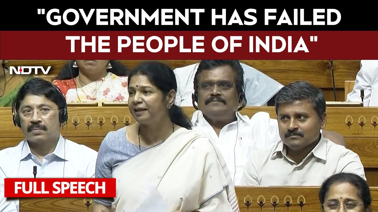 Kanimozhi Lok Sabha Speech | "Government Has Failed The People Of India": DMK MP Kanimozhi