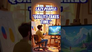 Lazy People:“Quality Takes Time.” #bigmancomics #quality #comics #ericjuly #ericcanete