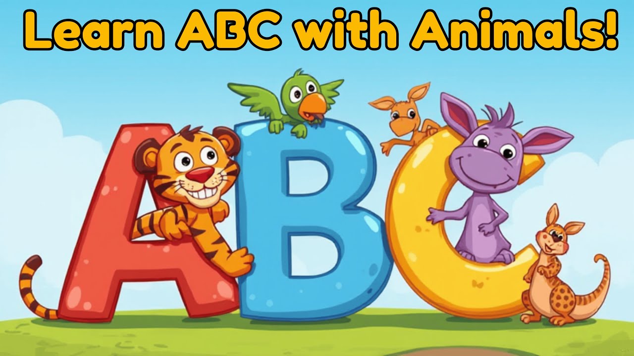 🦁🎵 Animals & ABC Song | Learn Letters A to Z with Cute Animal Friends 🐯 ...