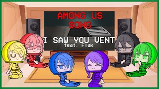 Among Us Reacts To I Saw You Vent | Among Us | Gacha Life Resimi