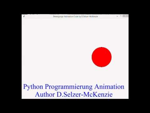 Python Programmierung Animation programmieren