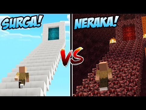 PORTAL MENUJU SURGA VS PORTAL MENUJU NERAKA NYATA ADA DI MINECRAFT!