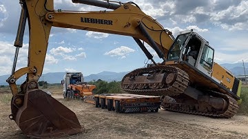 Loading And Transporting The Liebherr 964 Excavator - Fasoulas Heavy Transports