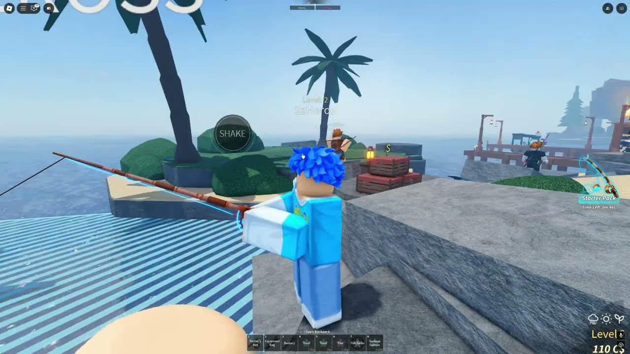 عائلة روبلوكس #863 | زعرور يصطاد اكبر سمكة قرش في العالم ( كركور في بطن القرش ) ؟!!🔥😱