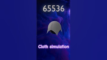 Satisfying Blender cloth simulation with increasing number of faces