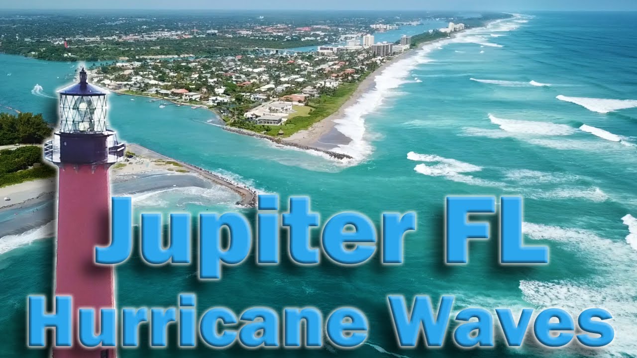 Hurricane Swell Hitting Jupiter FL Tow in Foil Surfing YouTube