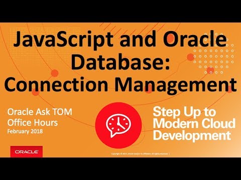 Javascript and Oracle - Connection Management - YouTube