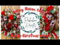Adding Ribbon Tails to a Cat Christmas Wreath | DIY Holiday Wreath Tutorial