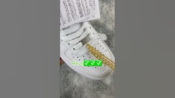 Nike Air Force 1 White Real vs Fake difference,Have you noticed this before?