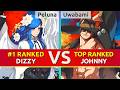 GGST 2.00 ▰ Peluna (#1 Ranked Dizzy) vs Uwabami (TOP Ranked Johnny). High Level Gameplay