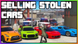 GTA 5 Roleplay - Selling Stolen Cars (COPS CAME) | RedlineRP Guide