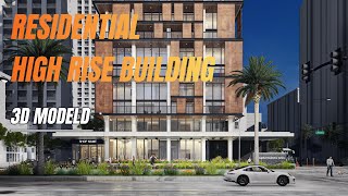 Residential Building Exterior Scene | 3D Model for SketchUp & Lumion Residential Building Exterior Scene | 3D Model for SketchUp & Lumion
