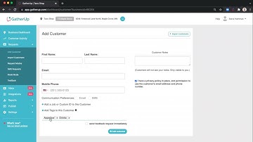 GatherUp Add Customer Video Tutorial