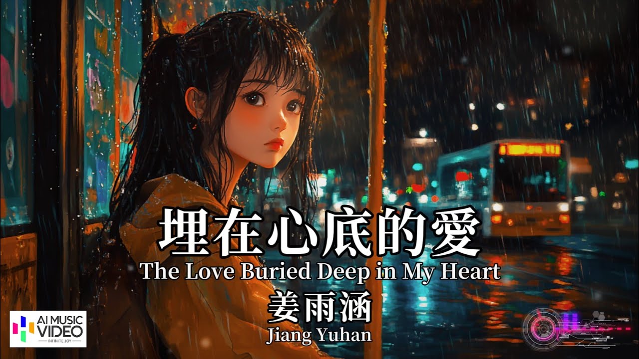 【高清MV】姜雨涵  - 埋在心底的愛【Pinyin + Eng Sub | AI音樂視頻 | 繁體拼音英文動態字幕】Jiang Yu Han 【姜雨涵  -  埋在心底的爱】