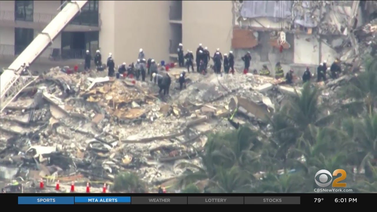 Rescuers At Florida Condo Collapse Battle Against Time, Weather, Fire ...