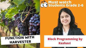 Code.org Projects for Kids Beginners | Functions with Harvester | Coding Blocks Junior