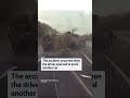 Military truck rolls over on highway in U.K.