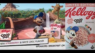 Coco Pops Strawberry & White Choc Limited Edition Review & Cereal Advert 2021