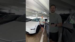 The BEST Custom Tesla Lock Sound? 🔒🔊 😂  #tesla #modely #cars