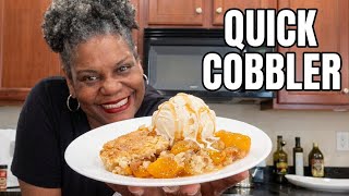 This Cinnamon Peach Cobbler is Dangerously Easy to Make!