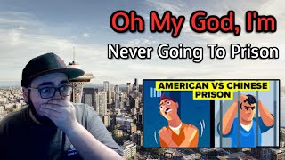 American Reacts To "American Prison vs Chinese Prison - Which Is Actually Worse?"