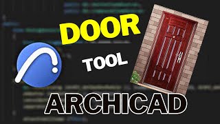 How to insert doors in walls, change door settings in archicad