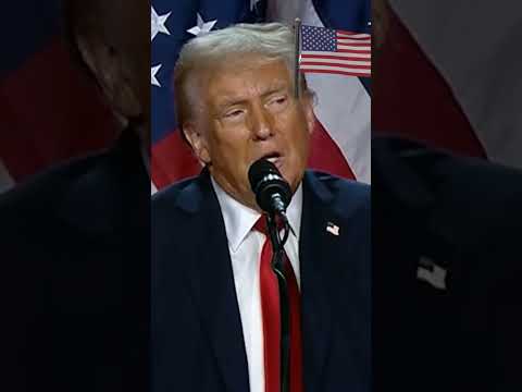 TRUMPS SPEECH AFTER WINNING THE AMERICAN ELECTIONS 
