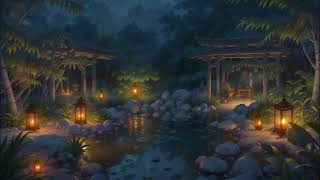 Dusk in the Zen Garden: A Harmony of Shadows and Light