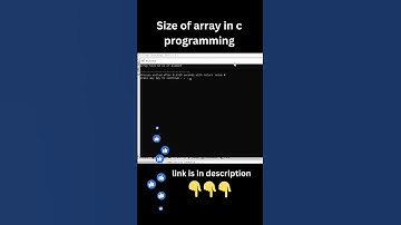 Size of array in c #shorts #viralshorts #viral #clanguage
