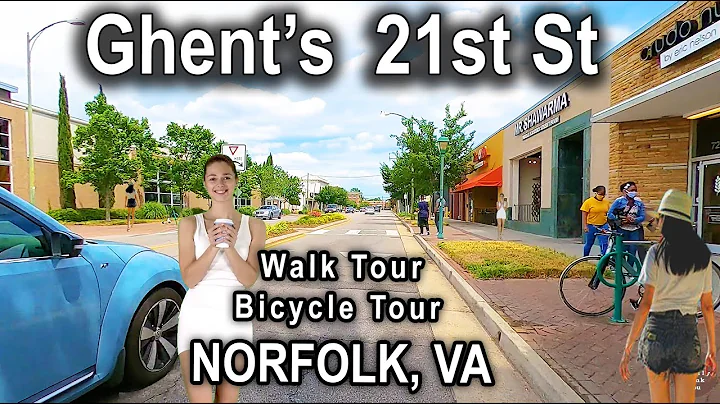 Ghent 21st Street Llewellyn Ave bicycle tour 4K - ...