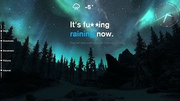Aurora Night Rainmeter Theme