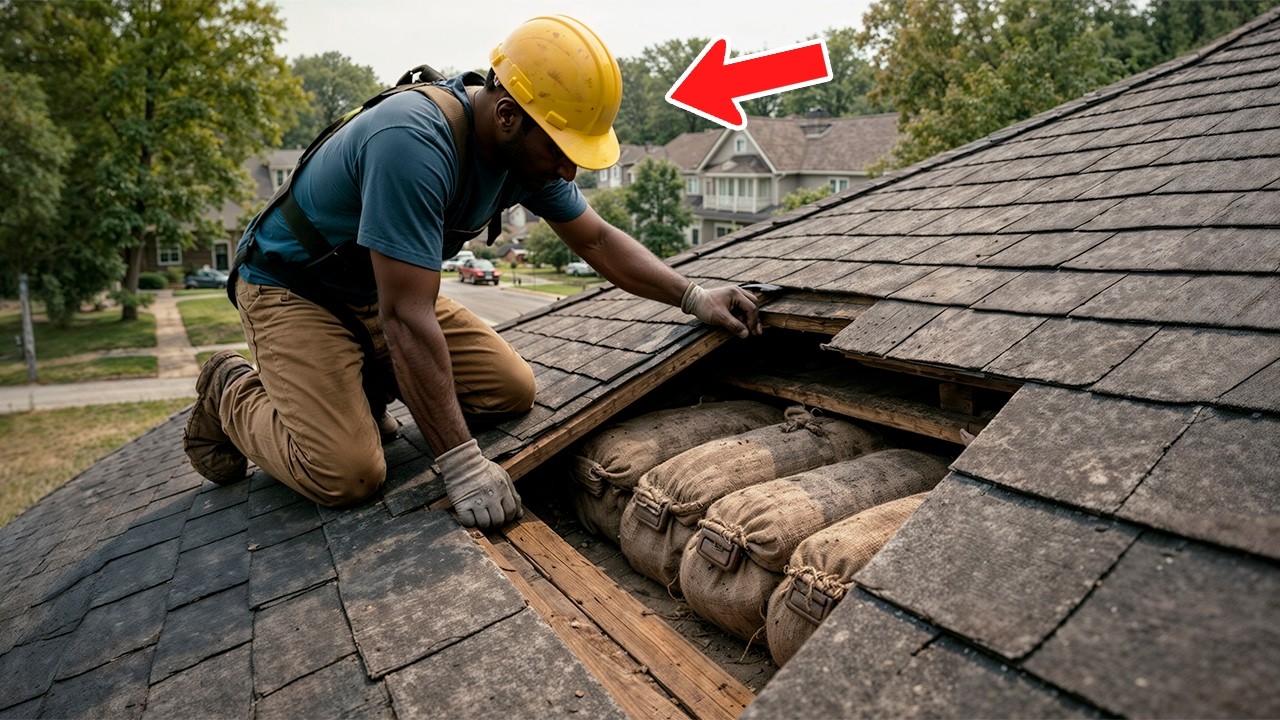 A Man Tried to Fix His Roof — What He Found Inside Made Him Call 911