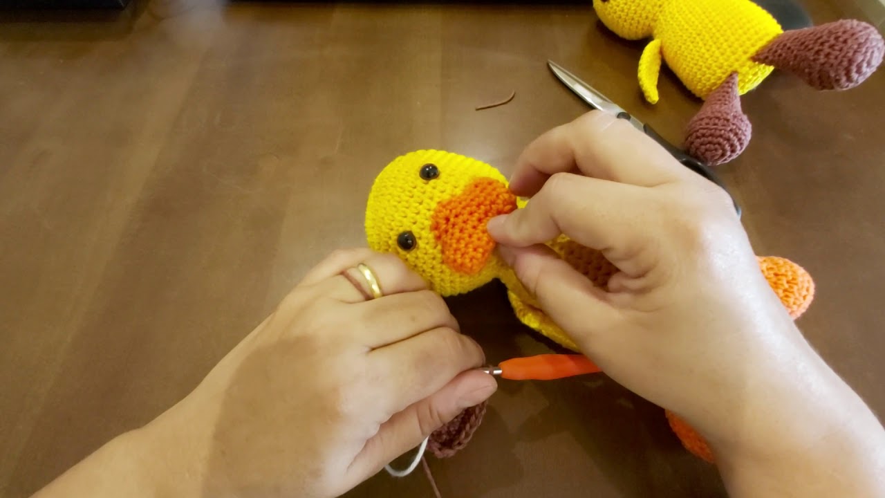Amigurumi Pato o bico