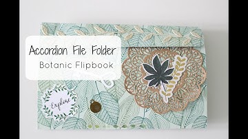 Botanical Accordion File Folder | Snail Mail Video