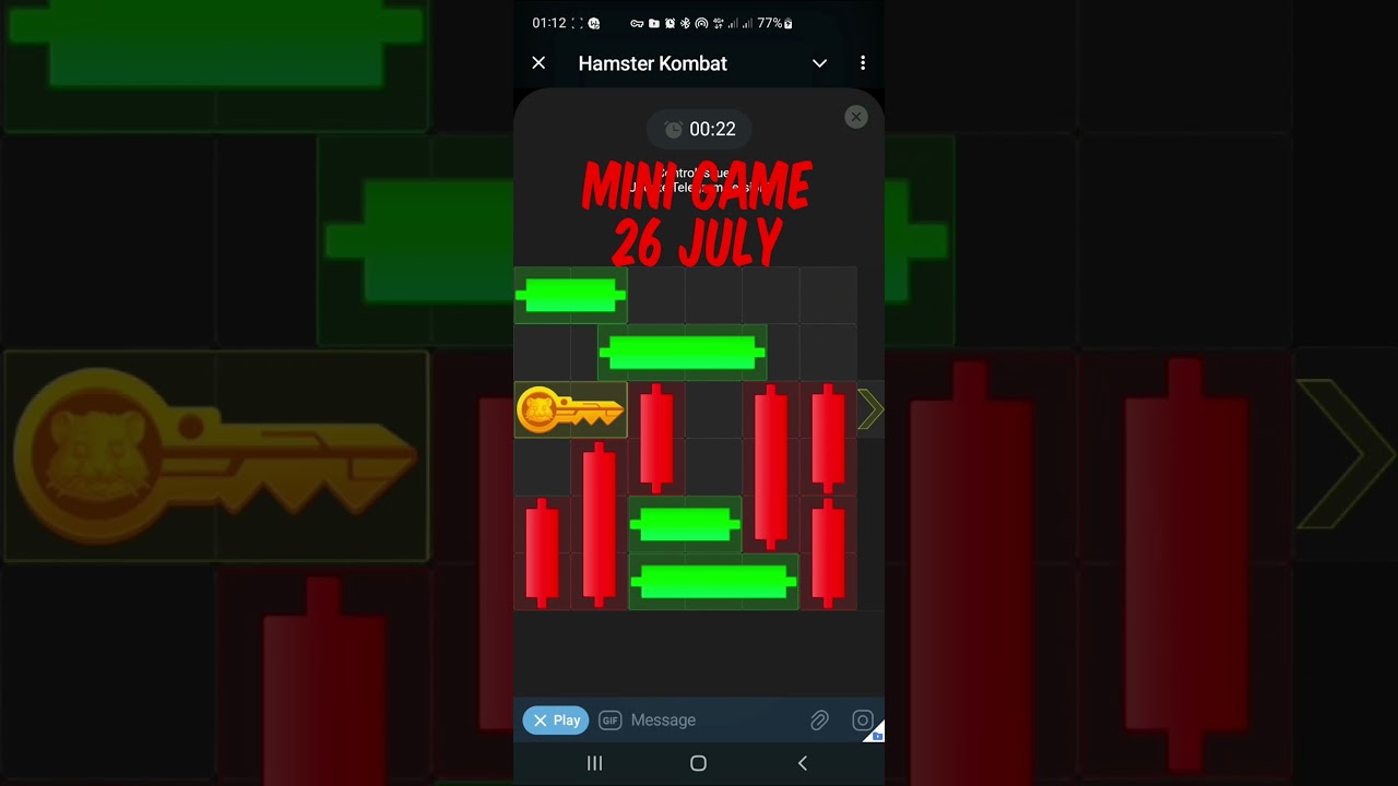 Hamster Kombat 26 July Mini Game 