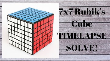 7x7 Solve Timelapse in 19:04.44