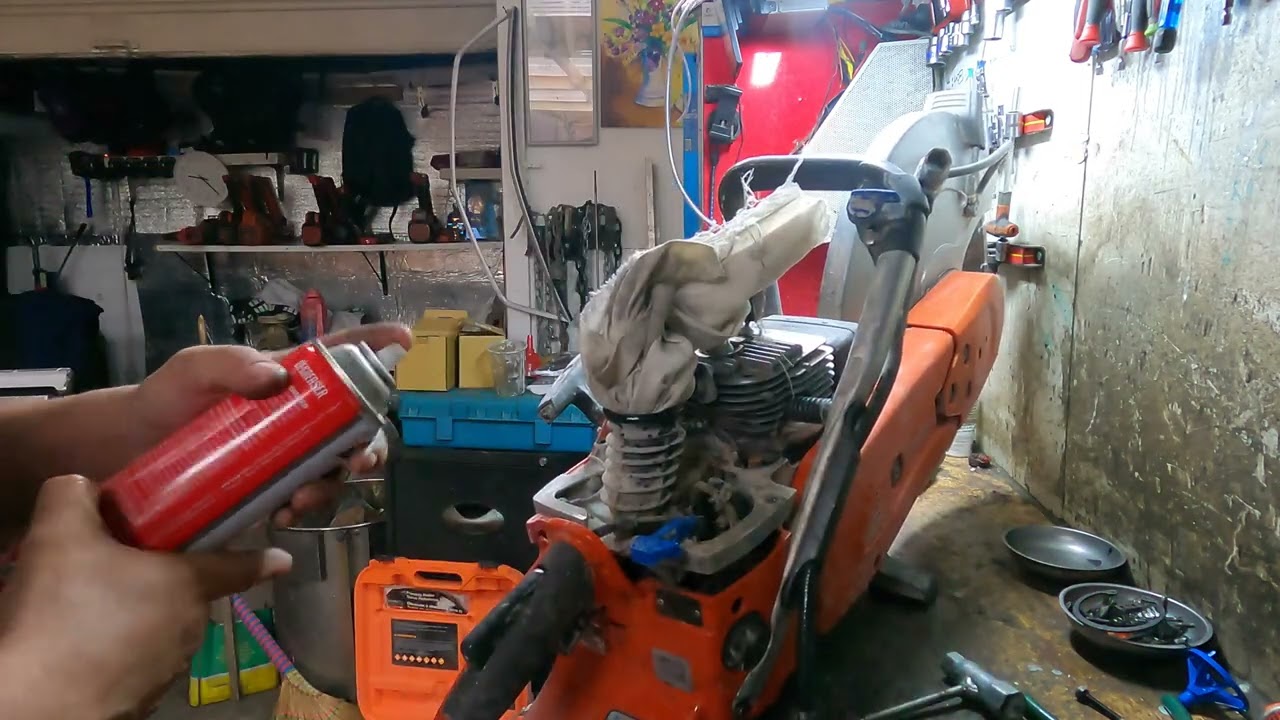 husqavarna k970 concrete saw not rev up