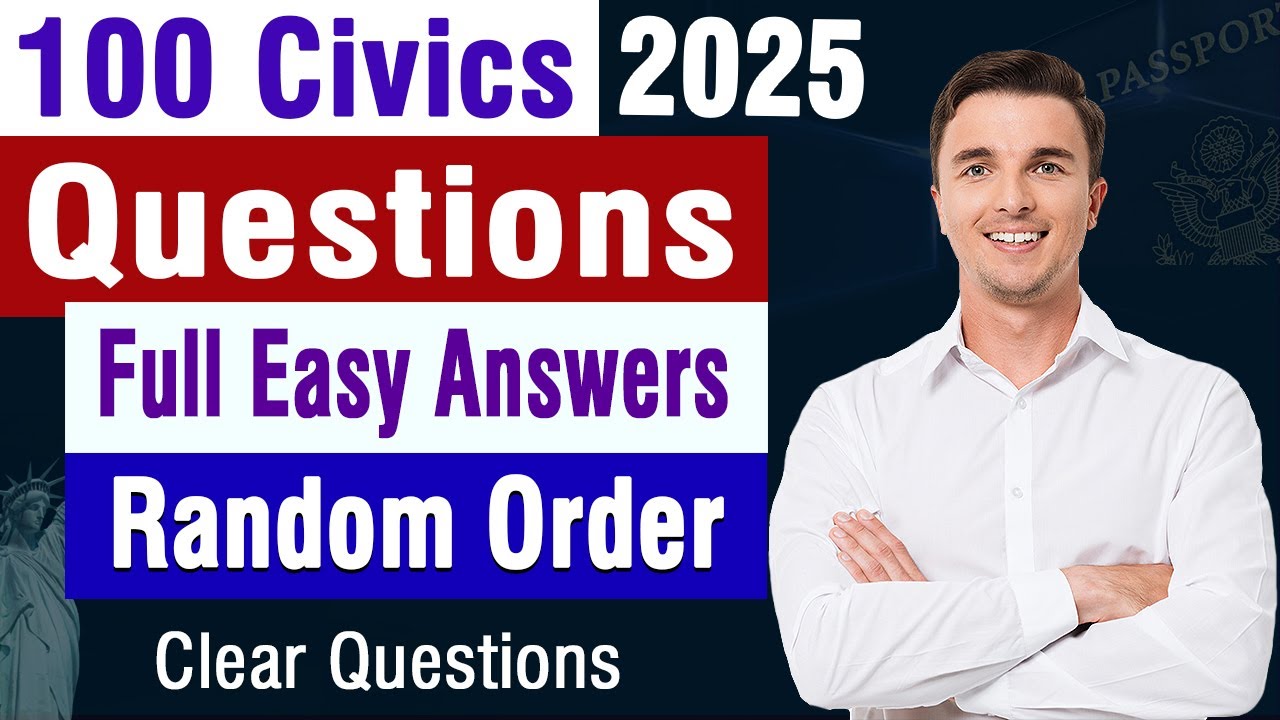 Easy 100 Civics Questions and Answers 2025 Random - Easy Answers for US ...