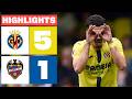 VILLARREAL CF 5 - 1 LEVANTE UD | RESUMEN LALIGA EA SPORTS