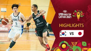 Korea - Japan | Full Highlights | Class 15-16 - FIBA U19 Basketball World Cup 2021