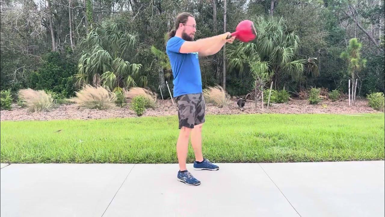 Russian Kettlebell Swing Exercise Demonstration YouTube